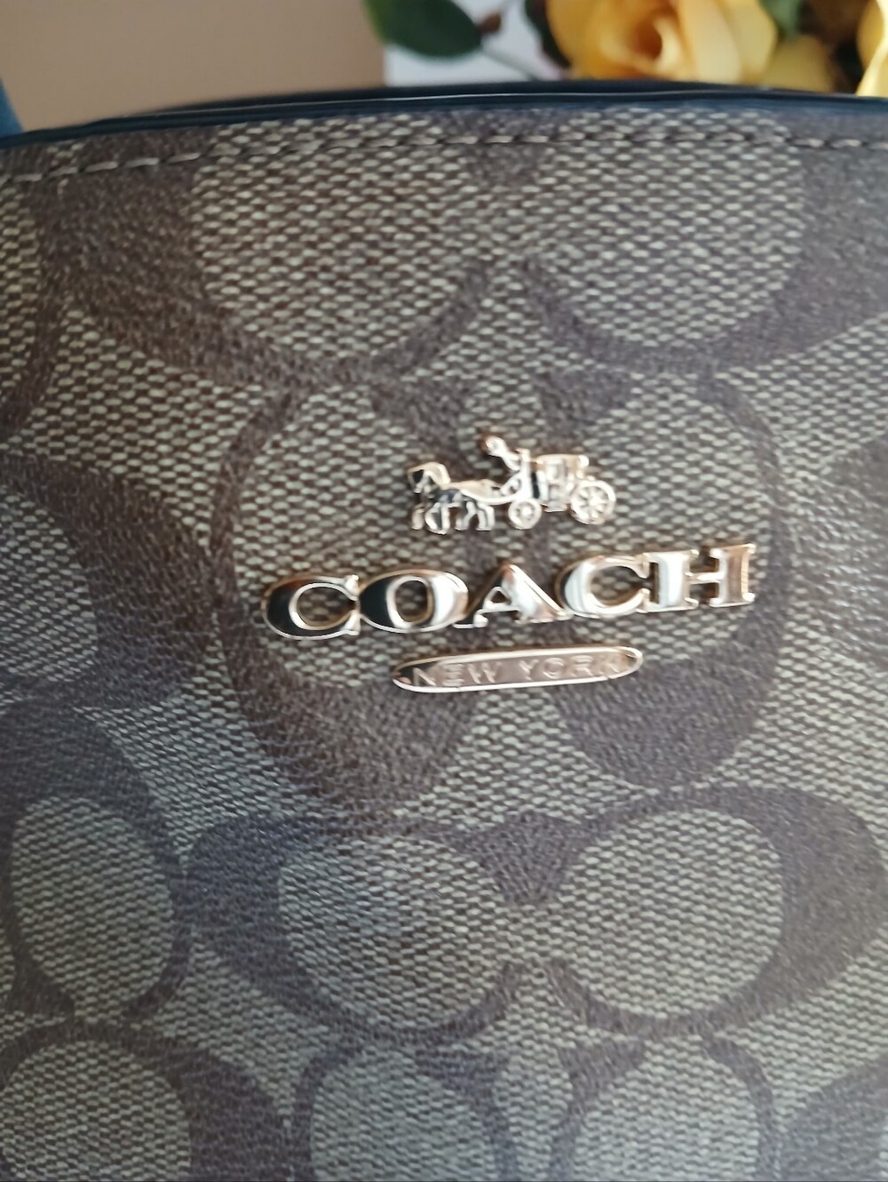 Coach Lillie Carryall In Colorblock Signature Satchel - Picture 6 of 7